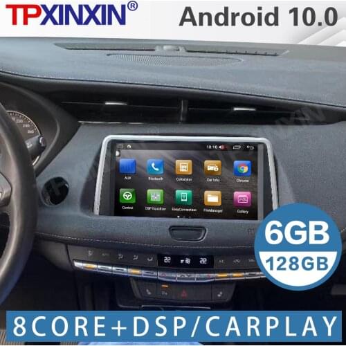 6+128G For Cadillac XT4 Android Car Stereo Radio Tape Recorder Multimedia Video Player GPS Navigation Carplay DSP Head Unit