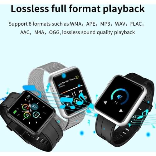 Bluetooth Smart Watch MP3 player via Earphone smart band Support Skipping rope cycling table tennis badminton MP3 wristwatch