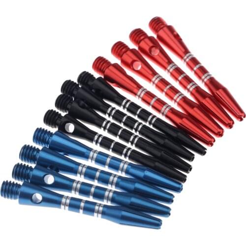Gohantee 3 Sets 12 pcs Aluminium Alloy Dart Shafts Darts Accessories Metal Stems Alloy Pole Rod with Standard 2BA Screw Thread