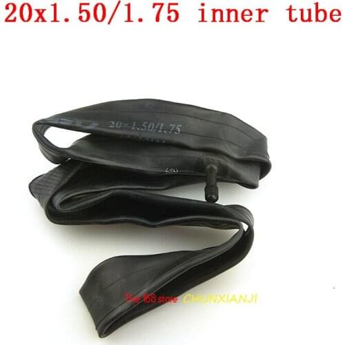Good quality 20x1.50 20x1.75 inner tube Straight valve stem 20" * 1.50/1.75 tire folding bicycle childrens BMX E-bike tire tube