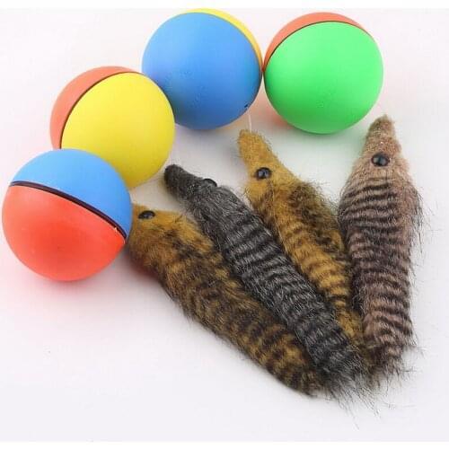 Pet Cat Toy Electric Ball Dancing Moving Toy Simulation Cats Toy For Pet Toys Interactive Dog Beaver Weasel Rolling Ball