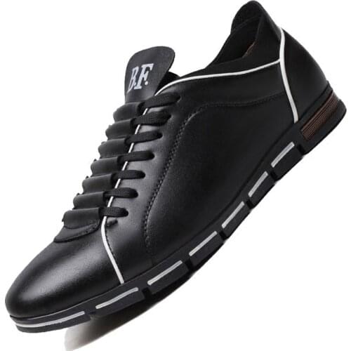 Leather Shoes Men 2021 New Fashion Lightweight Comfortable Non-slip Wear-resistant Waterproof Business Party Dating Casual Shoes