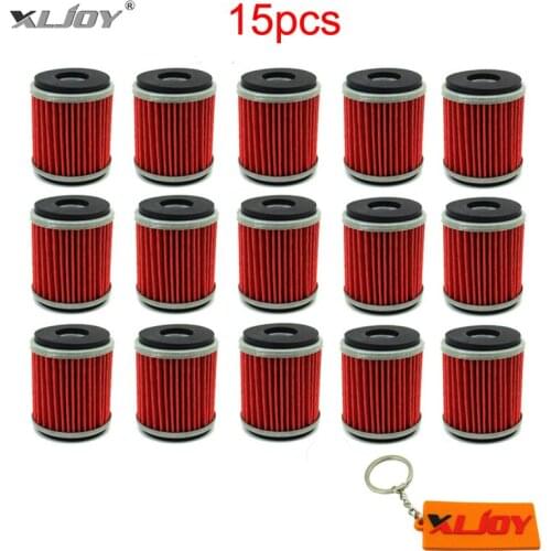 15x Oil Filter For Yamaha YZF R125 125 WR 125R WR250F WR250 WR250X\R WR450 WR450F YFZ450 YZ250F YZ450 YZ450F Part #5D3-13440-09