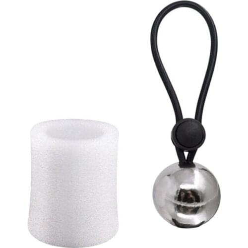 Metal Ball Weight Hanger for Penis Enlargement Weight Stretcher Extender Cock Ring Male Chastity Device Sex Toys for Men