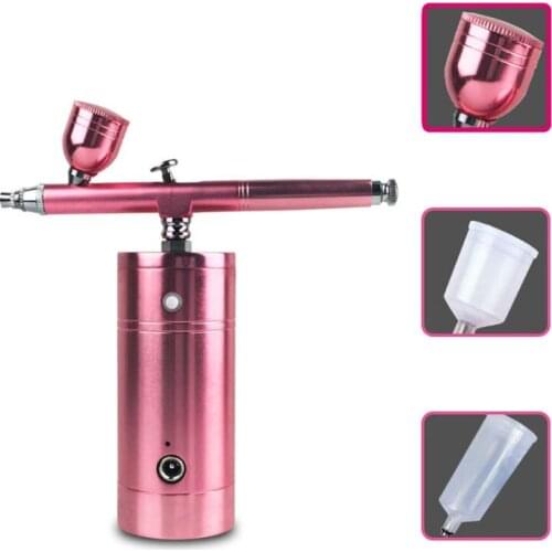 Mini Airbrush High Pressure Water Oxygen Filling Meter Compressor Face Spray Nail Art Make Up Design Tattoo Cake Paint Spray Gun