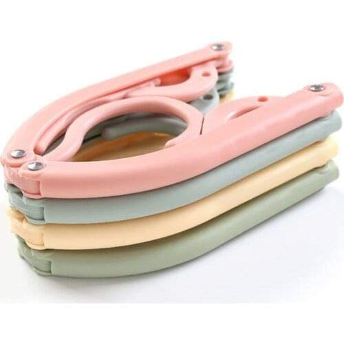 Multifunctional magic travel folding clothes hanger portable retractable travel home clothes hanger