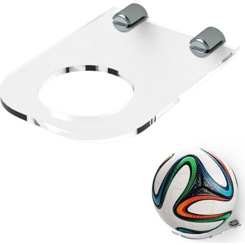Football Display Stand Basketball Wall Mount Ball Supports Bracket Holds for Footballs Basketballs Volleyballs or Soccer Balls