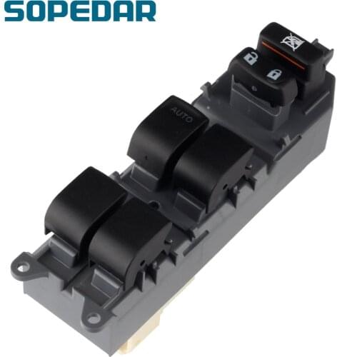 SOPEDAR Electric Master Power Window Switch For Toyota Yaris 2007 2008 2009 2010 2012 2014 84820-06070 84820-52250 84820-02190