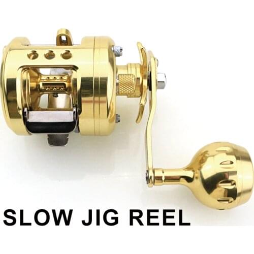 Slow Jigging Full Metal Reel Ulright Weight High Speed 5.1:1 Max Drag 10kg Ball Bearing 8+1 Slow Jig Fishing Reel Trolling Reel