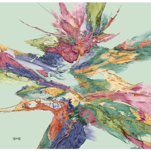 REYYAN SILK TEXTURED OYALIK WRITING PATTERN-14651-RENK-20