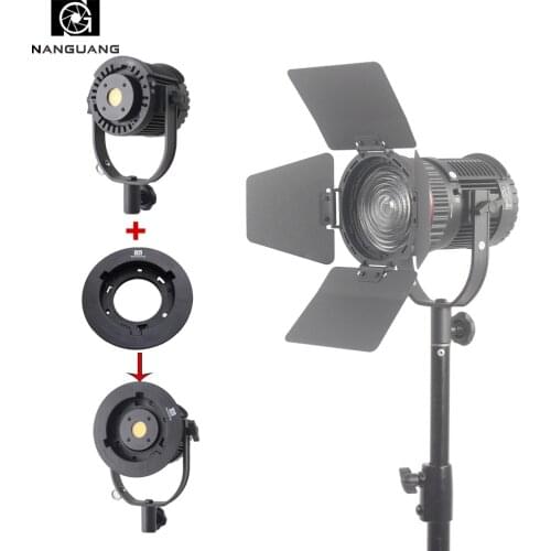 30W LED Fresnel Light LED Spot Light with Light Bag + Universal Bowens Mount for Softbox Standard Reflector Snoot Softball