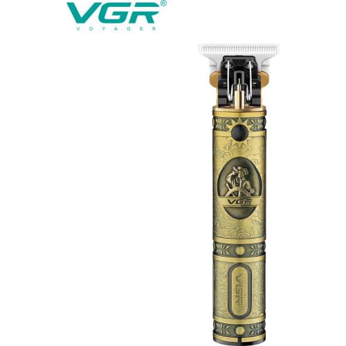 VGR V085 Hair Clipper Vintage Engraving Scissors Oil Head Carving USB Charging Noise Reduction VGR 085