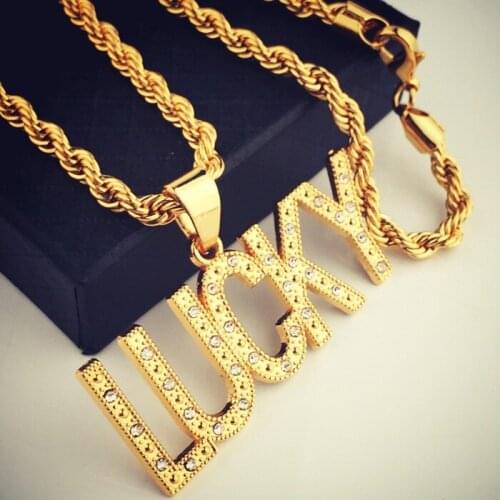 Fooderwerk Jewelry Original Hiphop Nightclub Performance Bar Hip Hop Street Dance Lucky Necklace For Women Men