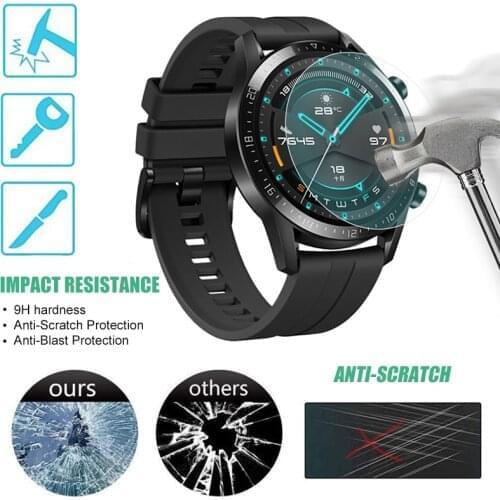2pcs/lot Tempered Glass Watch For Huawei Watch GT 2 46mm GT2 Screen Protector Film For Huawei Watch 3 Pro 3Pro SmartWatch
