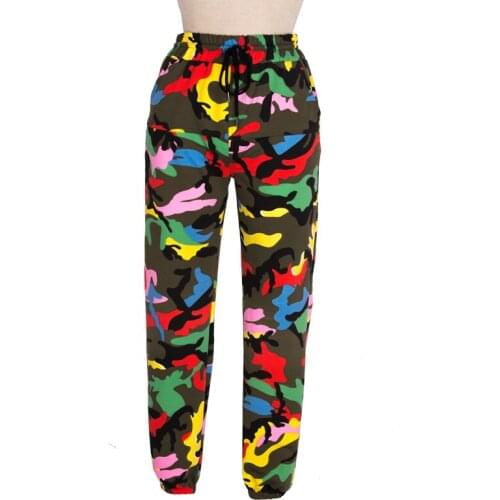 Autumn and Winter Hip hop pants women Casual Loose Punk street Dance Baggy Joggers Harem Camouflage trousers