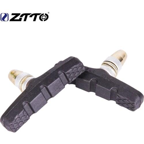 ZTTO 1 Pair MTB Mountain Bike Road Bicycle Cycling Braking V-Brake Pads Blocks Holders Durable Rubber Shoes 65mm