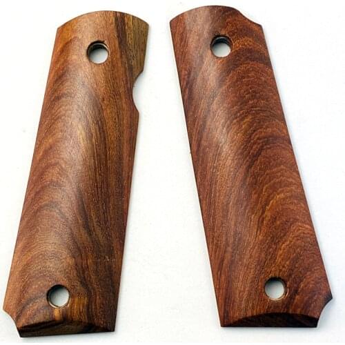 1 Pair Non-slip Handle Patches Material Natural Red Rosewood Hand Grip DIY Blanks Scales Slabs For P4 ZY 1911 Models