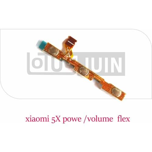 1pcs Power On/Off Key + Volume Up/Down Side Button Flex Cable for Xiaomi 5X Mi5X