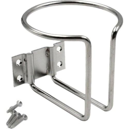 1pcs Stainless Steel Boat Ring Cup Drink Holder Suitable for Boat/ Yacht/ Truck/ Car/ Apartment/ RV 88 x 76mm