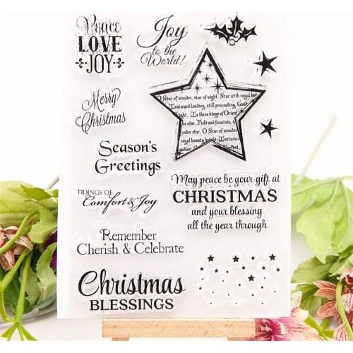 10.5x15cm Easter star Transparent Clear Stamps Silicone Seals Roller Stamp DIY scrapbooking photo album/Card Making