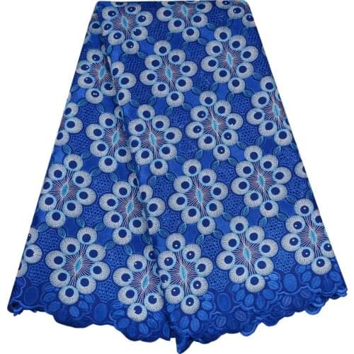 2018 Latest Nigeria Swiss Laces High Quality Swiss Voile Laces Switzerland Cotton African Dry Lace Fabric For Man Women A983