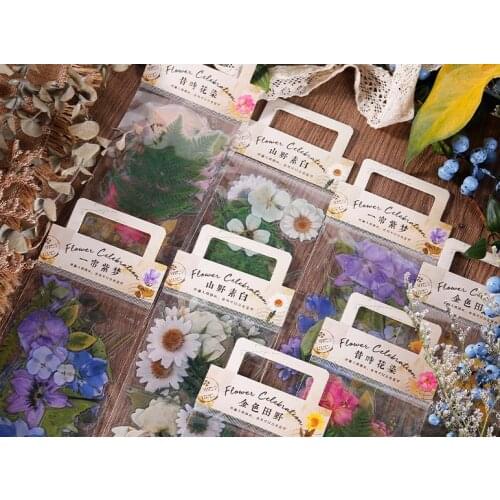 40sheets/set Sticker Set Flower Series Diy Cute Stickers Ins Style Scrapbooking School Suppliers Stationery Art Supplies