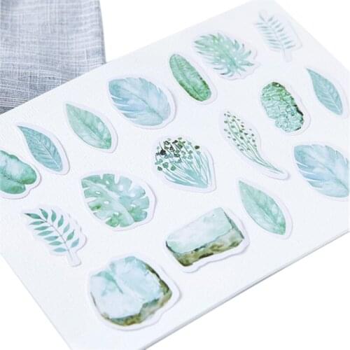 45Pcs/box Kawaii Mint Diary Sticker DIY Notes Tools For Album Diary Hand Account Decoration Cute Sticker For Students Kids Gift