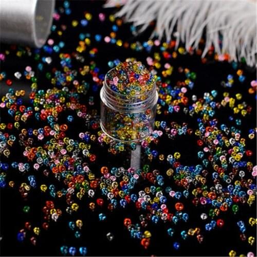 700pcs/lot 2mm Loose Round Seedbead Diy Bracelet Findings Colorful Glass Crystal Spacer Beads For Craft Jewelry Accessories