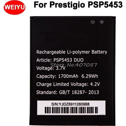 For Prestigio PSP5453 Duo Battery 1700mAh High Quality Accumulator