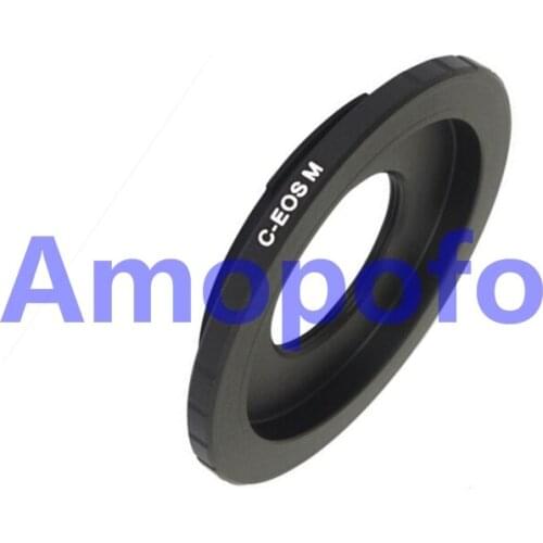 Amopofo C-EOSM Adapter C Mount Movie CCTV 16mm Lens to for Canon EOS M Camera