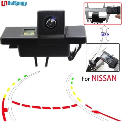 HaiSunny Dynamic Track Car Rear View Camera For Nissan Qashqai X-Trail Geniss Pathfinder Dualis Sunny 2011 Juke Parking Camera