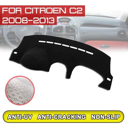 For Citroen C2 2008 2009 2010 2011 2012 2013 Car Dashboard Mat Anti-dirty Non-slip Dash Cover Mat UV Protection Shade