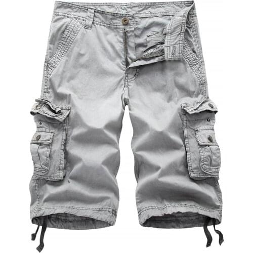 Mens Military Cargo Shorts 2020 New Army Camouflage Tactical Shorts Men Cotton Loose Work Casual Short Pants Plus Size