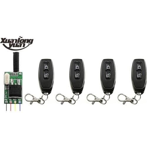 Xuanlongyuan mini remote control switch silent DC7V 9V 10V 12V 24V 36V Micro Wireless Relay Switch Lantern light ribbon/lamp