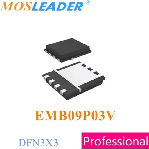 Mosleader EMB09P03V EDFN3X3 DFN3X3 100PCS 500PCS 1000PCS EMB09P03 P-Channel 30V 24A High quality Mosfets Made in China