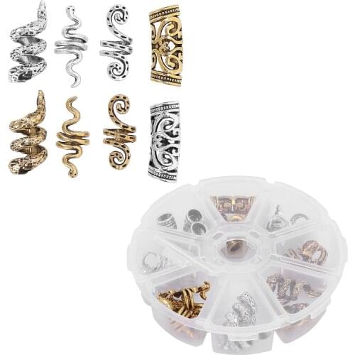 Mens Aftershave Male Grooming Exquisite Dreadlocks Beads DIY Hair Braiding Beard Beads DIY Jewelry Pendant Decoration Male