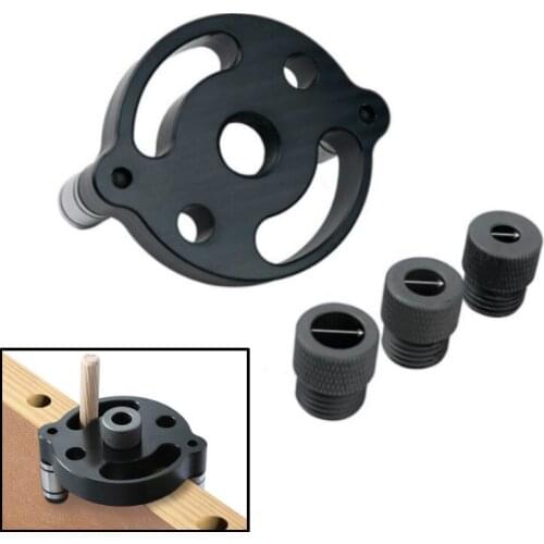 6/8/10mm Vertical Pocket Hole Jig Self Centering Dowelling Jig Hole Puncher Locator Drill Guide for Woodworking Carpentry Tools