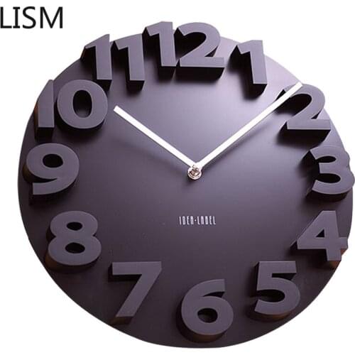 Nordic Clock Modern Minimalist Creative Wall Clock Living Room 3D Stereo Personality Clock Decoracion Para El Hogar