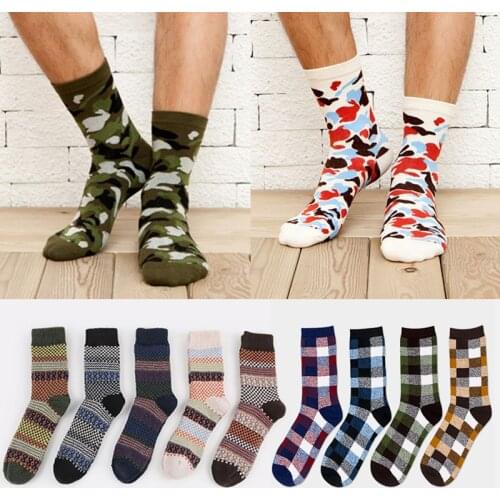 New Mens Socks Winter Warm Unisex Crew Socks Black Cotton Business Socks for Male Female Breathable High-quality Socks Meias