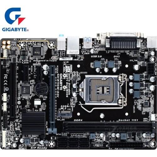 Gigabyte GA-B150M-D3V Original Motherboard LGA 1151 DDR4 2133Mhz USB3.0 32G B150 D3V Desktop Mainboard SATA III PCI-E 3.0 Used
