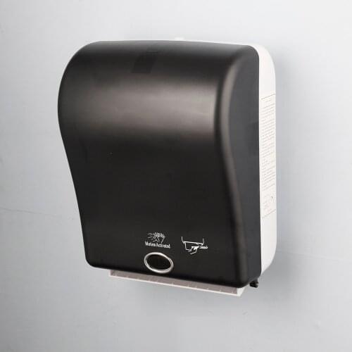 Plastic Black Paper Holder Toilet Paper Box Sensor Automatic Paper Out Bathroom Hardware Oversized Tissue Box Induction