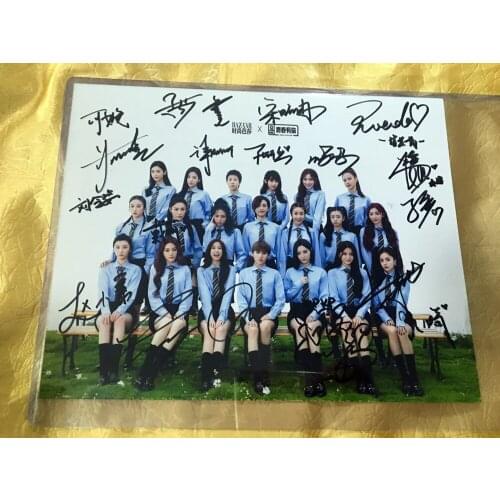 Signed Youth With You autographed group photo 8*10 autographs limited 0620