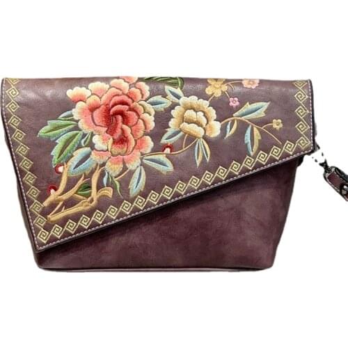 Bag women 2021 new Chinese style embroidery womens messenger bag luxury womens shoulder bag personality all-match authentic