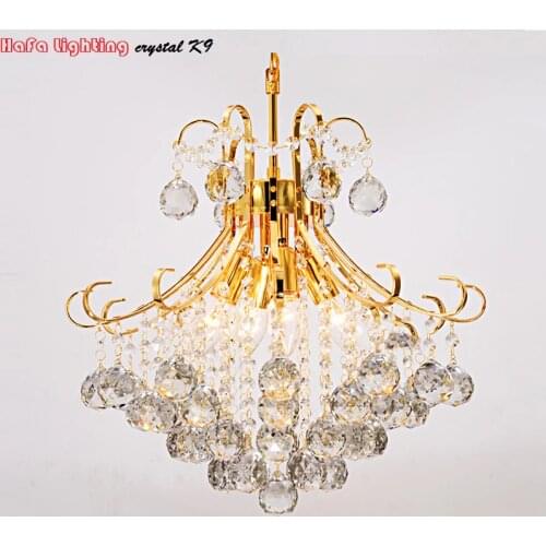 Modern Silver/Gold Transparent /cognic Crystal Chandelier lustres de cristal indoor Lights Crystal Pendants Living Room Lamp