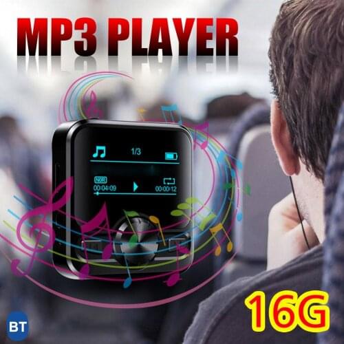 Bluetooth Sports Mini MP3 Music Player 8GB Music Playing HIFI Stereo 1.2 Inch LCD Screen MP3 Player Hifi Waterproof MP3 Walkman