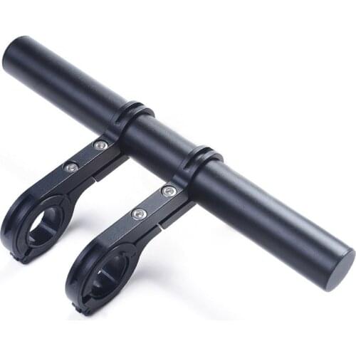 20CM Carbon Tube Bicycle Handlebar Extender Mount Mountain MTB Bike Cycling Headlight Bracket Lamp Flashlight Holder Accessorie