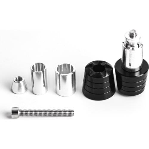 Currency Motorcycle Aluminum Handlebar Grips Bar Ends Sliders CNC Handle Bars Grip Cap Plug Slider 1 pair