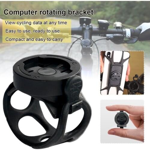 360 Degree Rotating MTB Road Bike Handlebar Holder For Garmin IGPSPORT WAHOO XOSS GPS Meter Base Bicycle Computer Bracket
