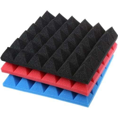 30x30x5cm Soundproofing Foam Acoustic Sound Treatment Absorption Wedge Tile QX2E