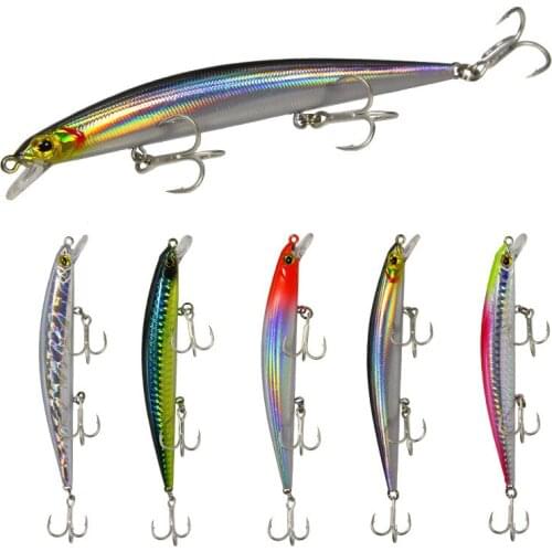 1PCS Minnow Laser Minnow Fishing Lures115mm11g Artificial Bait Fishing Wobbler Hard Bait Swimming Crankbait Perch Fishing tackle